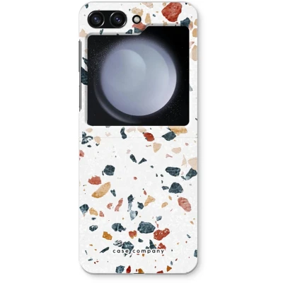 Afbeelding van Case Company® hoesje geschikt voor Samsung Galaxy Z Flip5 Terrazzo N4 Soft Cover Telefoonhoesje Bescherming aan alle Kanten en Schermrand
