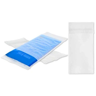 Afbeelding van COM FOUR® 5 x wegwerp niet geweven deken voor meervoudige compressie van koude en warme Gel koelpakket beschermhoes ter bescherming je huid