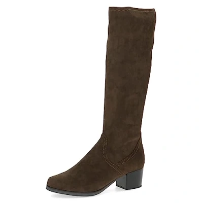 Afbeelding van Caprice Laarzen, Dames, Maat: 36, Khaki stretch Textiel