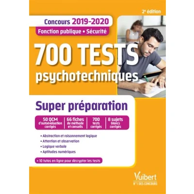 Image de 700 tests psychotechniques Super préparation
