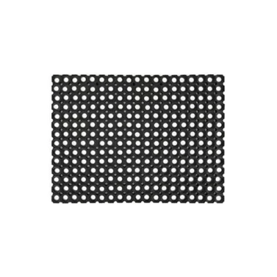Afbeelding van andiamo deurmat van zacht rubber, voor de ingang huis, rubberen mat buiten, weerbestendig en op maat te snijden, vuilafstotend, 60 x 80 cm, zwart
