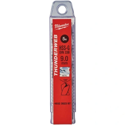 Afbeelding van MILWAUKEE 4932352397 THUNDERWEB HSS G metaalboor 9x125x81mm (5 st.)