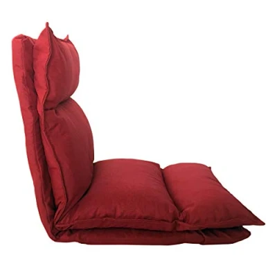 Afbeelding van Rebecca Mobili Futon Stoel, Yoga Polyester Metaal, Rust Woonkamer Veranda Afmetingen 70 x 56 cm (HxBxD) Art. RE6199