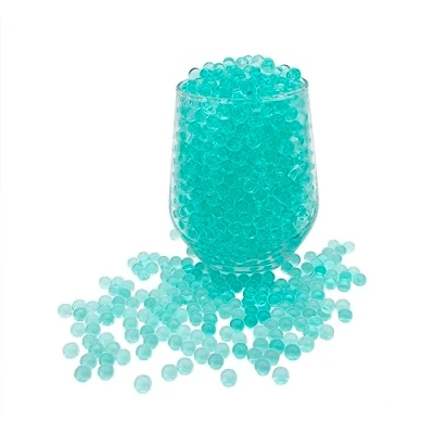 Afbeelding van KONFEN waterparels, ca. 20.000 groen, waterbal, 7 8 mm, decoratie, 100 g, voor decoratieve vaas, hydrogelballen (groen)