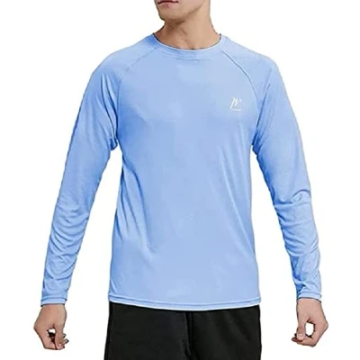 Afbeelding van MeetHoo Rashguard UV UPF 50+ shirt met lange mouwen, bescherming, voor surfen, zwemmen, hardlopen