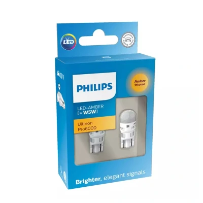 Afbeelding van Philips W5W LED Retrofit Oranje 12V 2 Stuks
