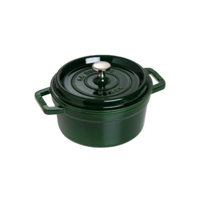 Afbeelding van Staub Enamelled Cast Iron Round Stoofpan 18 cm Basil Green 1,7 l Rond Gietijzer Groen Basilicum