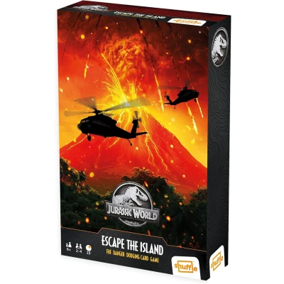Afbeelding van Cartamundi Jurassic World Escape The Island kaartspel voor 2 4 spelers, leuk cadeau kinderen vanaf 6 jaar