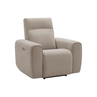 Afbeelding van Vente unique Elektrische relaxfauteuil van beige stof LORGITA L 102 cm x H D 96