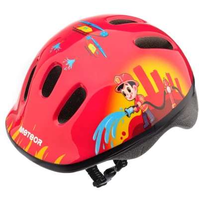 Afbeelding van Meteor Fietshelm MV6 2 S 48 52 cm Vuur