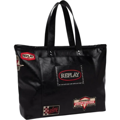 Afbeelding van REPLAY Schoudertas Shopper Black Zwart