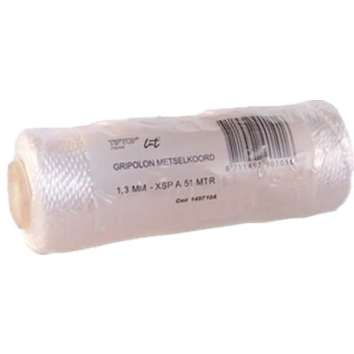 Afbeelding van Muller metselkoord 1,2mm nylon wit (Per 50 meter)