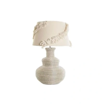 Afbeelding van Bureaulamp DKD Home Decor Wit Bruin 50 W 220 V 42 x 70 cm