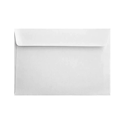 Afbeelding van Netuno 25 witte geribbelde enveloppen C5 162 x 229 mm 120 g Aster lelijk wit rechte klep elegante hoge kwaliteit voor wenskaarten bruiloft uitnodigingen