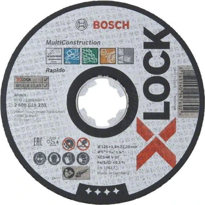 Afbeelding van Bosch Accessories Power Tools 2608619270 Doorslijpschijf recht 125 mm 1 stuk(s)