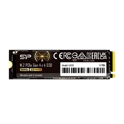 Image de Silicon Power 1TB US75 NVMe 4.0 Gen4 PCIe M.2 SSD R/W jusqu&#039;à 7,000/6,500 Mo/s (SP01KGBP44US7505)