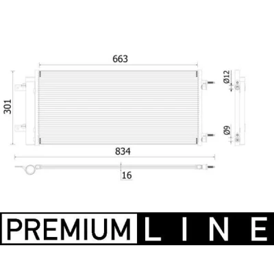 Afbeelding van Mahle Original Airco condensor AC 902 000P