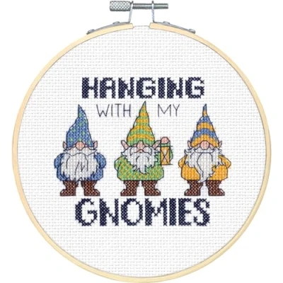 Afbeelding van Dimensions Gnomies Borduurpakket 15 cm DIY pakket volwassenen
