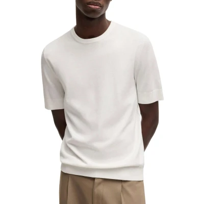 Afbeelding van Boss Heren T shirt Wit 50536693/102 San Carl CV 10269883 01