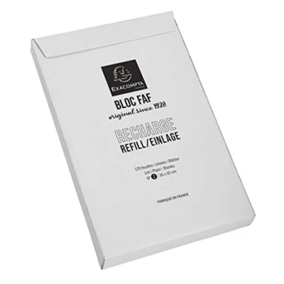 Afbeelding van Exacompta navulling voor schrijfblok FAF N2, blanco, ft 16 x 10 cm notitieblok