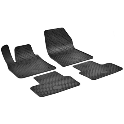 Afbeelding van WALSER RubberLine 50854 Vloermatset Rubber voor en achter 4 Zwart