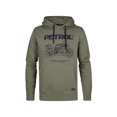 Afbeelding van Petrol Industries Heren Artwork Hoodie Sioux Falls Groen Maat S