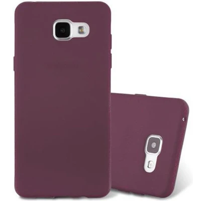 Afbeelding van Cadorabo Hoesje geschikt voor Samsung Galaxy A3 2016 in FROST BORDEAUX PAARS Beschermhoes gemaakt van flexibel TPU silicone Case Cover