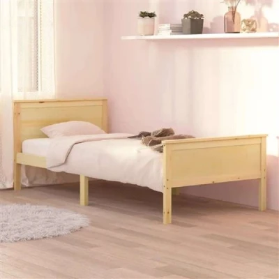 Afbeelding van Bedframe massief grenenhout 100x200 cm
