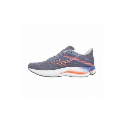 Afbeelding van Mizuno STABILITÄT WAVE Inspire Hardloopschoenen voor op de weg, Dames, Maat: 42, Blue granite striking coral iris bloom Textiel