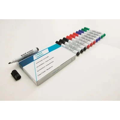 Afbeelding van Basic board marker assorti 10 stuks (ronde punt 3 mm)