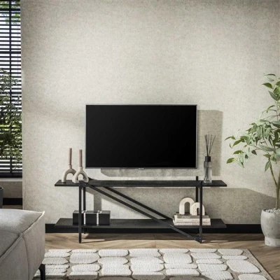 Afbeelding van Hoyz Collection TV meubel 140cm Piega Grijs