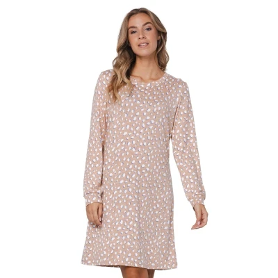 Afbeelding van Rebelle Nachthemd Cosy Frost Soft Touch Beige Maat 44
