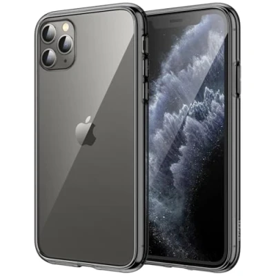 Afbeelding van JETech Hoesje voor iPhone 11 Pro 5,8 Inch, Schokabsorptie Transparant Bumper Case, Anti Krasvrije Achterkant (Zwart)