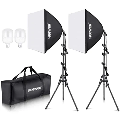 Afbeelding van Neewer 60 x cm lichtbak met E27 fitting 700 W voor fotostudio, productfotografie en video opname