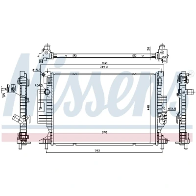 Afbeelding van Nissens Radiateur 606215