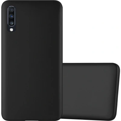 Afbeelding van Cadorabo Hoesje geschikt voor Samsung Galaxy A70 / A70s in METALLIC ZWART Beschermhoes gemaakt van flexibel TPU silicone Case Cover