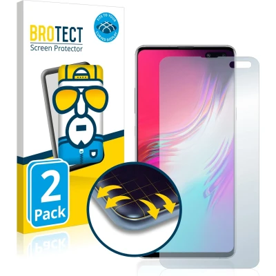 Afbeelding van BROTECT Screenprotector voor Samsung Galaxy S10 5G Folie Beschermfolie transparant volledig dekking (2 Stuks)