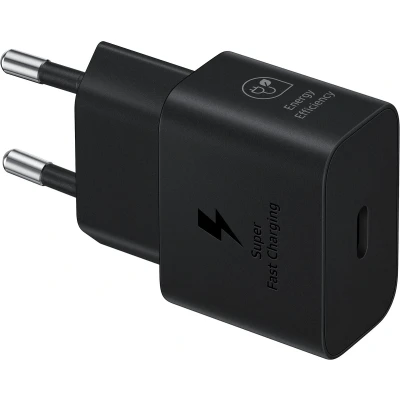 Afbeelding van Samsung Super Fast Travel Charger Snel opladen USB C 25W Zonder kabel Zwart