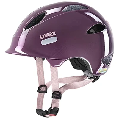 Afbeelding van uvex oyo, Fietshelm Unisex Jeugd, plum dust rose, 45 50 cm