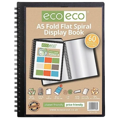 Image de eco Eco138 Porte vues A5 50% recyclé 60 pochettes à spirales