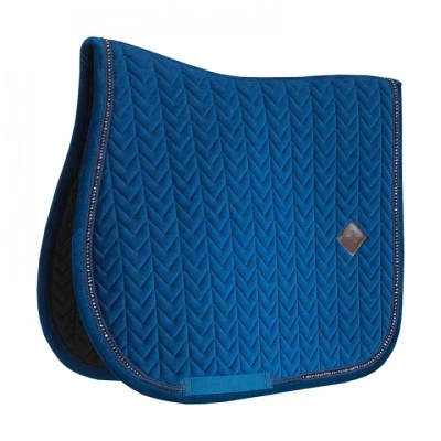 Afbeelding van Kentucky Zadeldekje Velvet Pearls Springen Navy Full