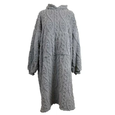 Afbeelding van Unique Living Hoodie Pleun Dark Grey 78x120cm