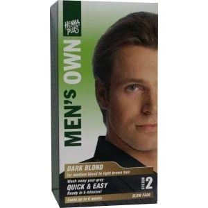 Afbeelding van Hennaplus Men&#039;s Own Haarkleuring Dark Blond 80ML
