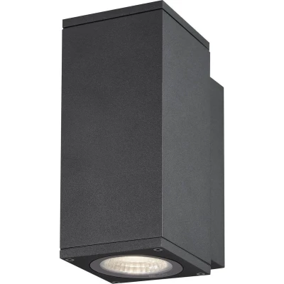 Afbeelding van SLV ENOLA SQUARE S 1003416 LED buitenlamp (wand) vast ingebouwd 6 W Antraciet