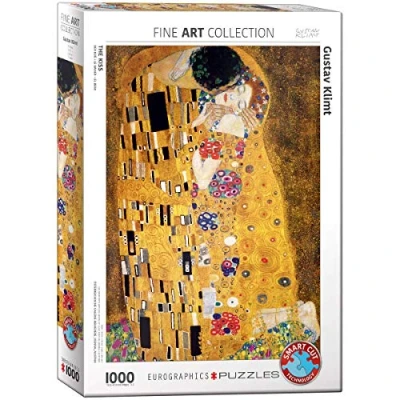 Afbeelding van Eurographics De kus van Gustav Klimt puzzel (1.000 stukjes)