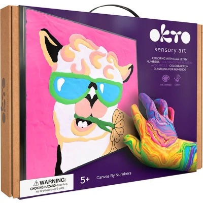 Afbeelding van Foam Klei Okto Lama 20030 Multikleur 42 x 30 5 cm