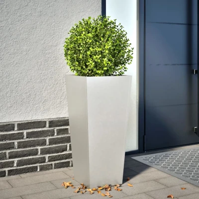 Afbeelding van vidaXL Plantenbak 35x35x75 cm roestvrij staal