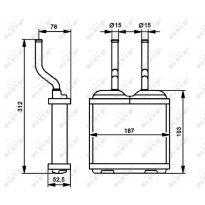 Afbeelding van Kachelradiateur, interieurverwarming NRF 52103