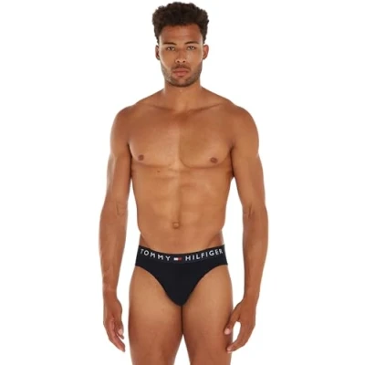 Image de Tommy Hilfiger Lot de 3 slips pour homme, Bleu (Des Sky/Des Sky), L