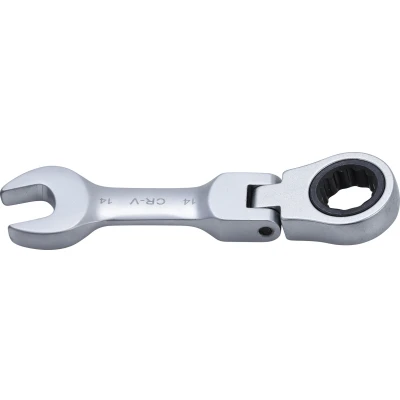 Afbeelding van BGS Ratel ringsteeksleutel kort knie 14 mm